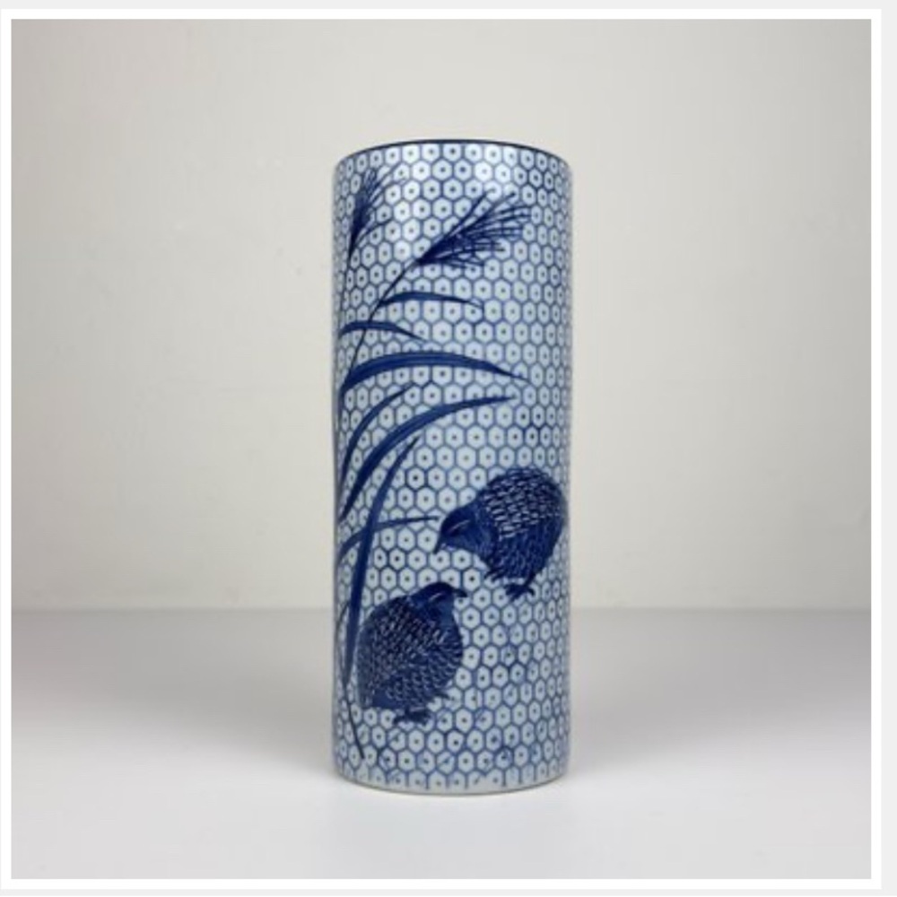 Elegant Blue and White Vase